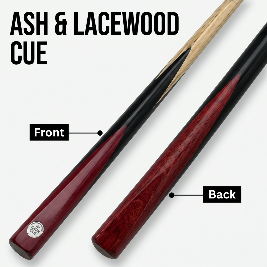 Ash 1/2 Snooker Cue – 9.5mm
