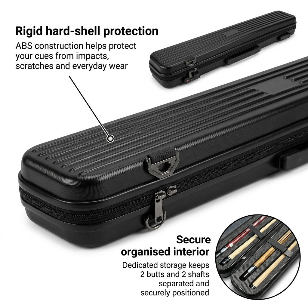 Aluminium 1/2 Cue Case