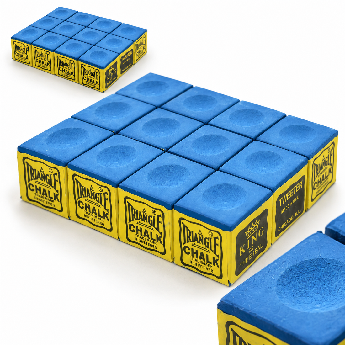 Oily Blue Billiard Chalk – Box of 12