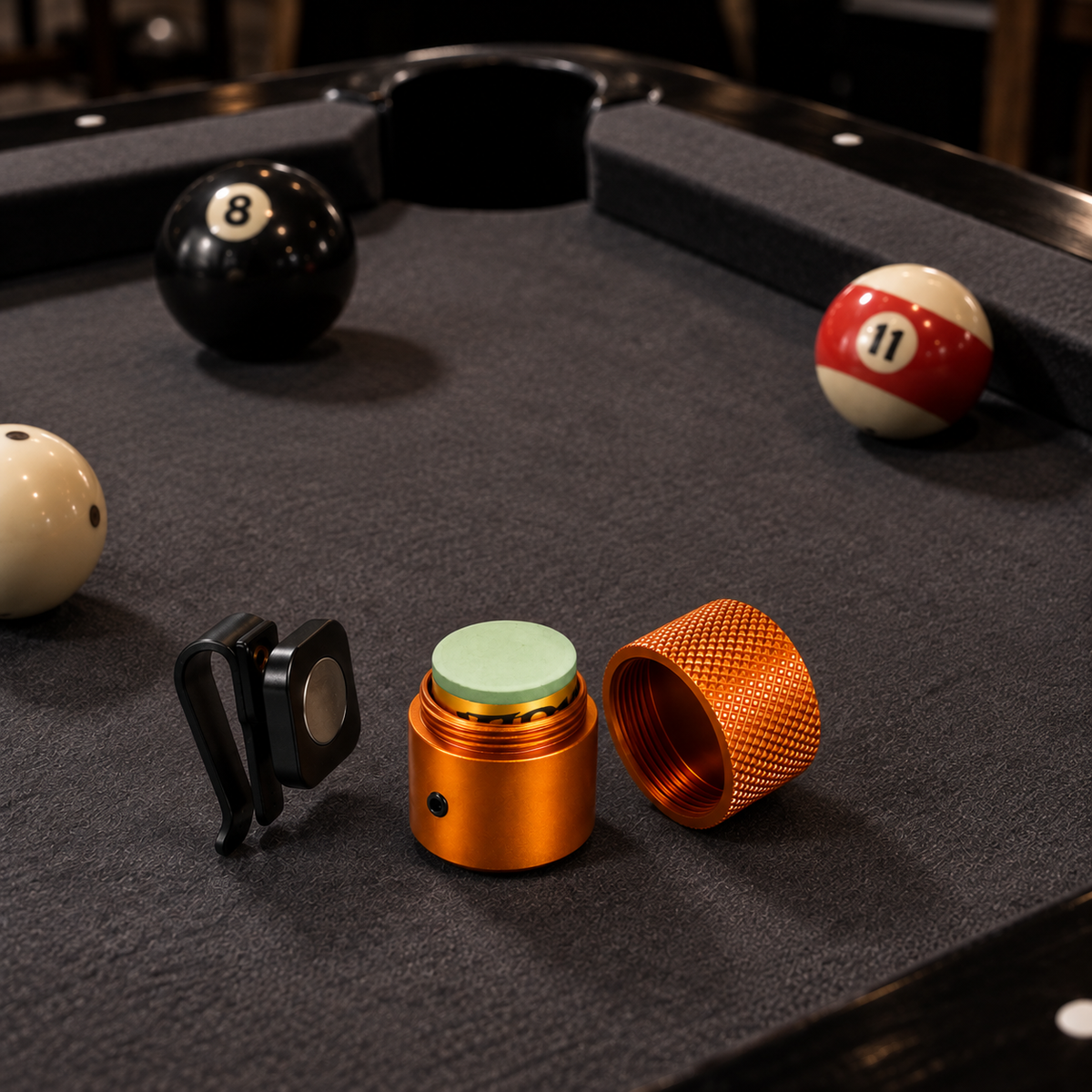 Magnetic Chalk Holder – Rubber & Leather Clip