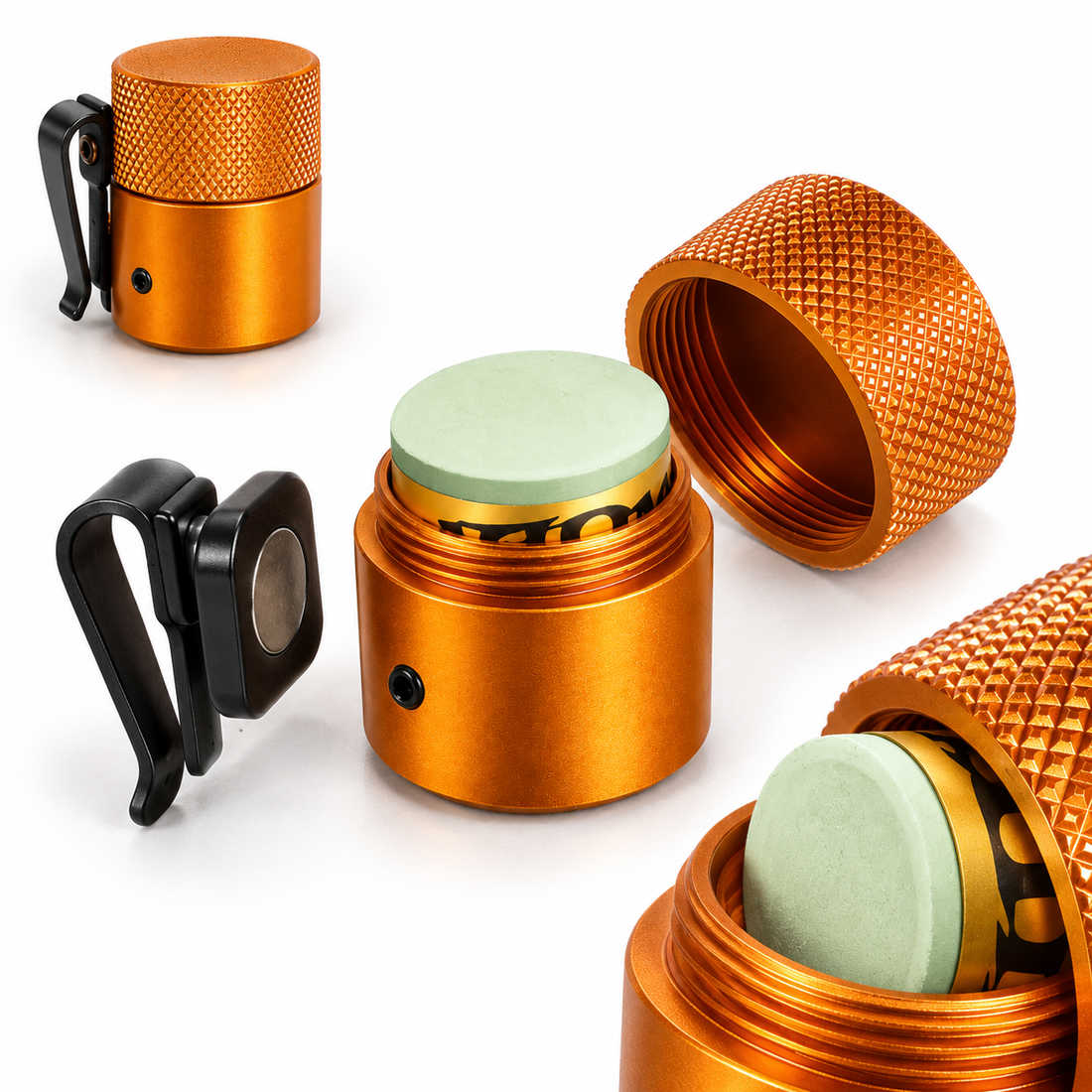 Magnetic Chalk Holder – Rubber & Leather Clip