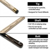3/4 Billiards Cue – 9.5mm