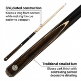 3/4 Billiards Cue – 9.5mm