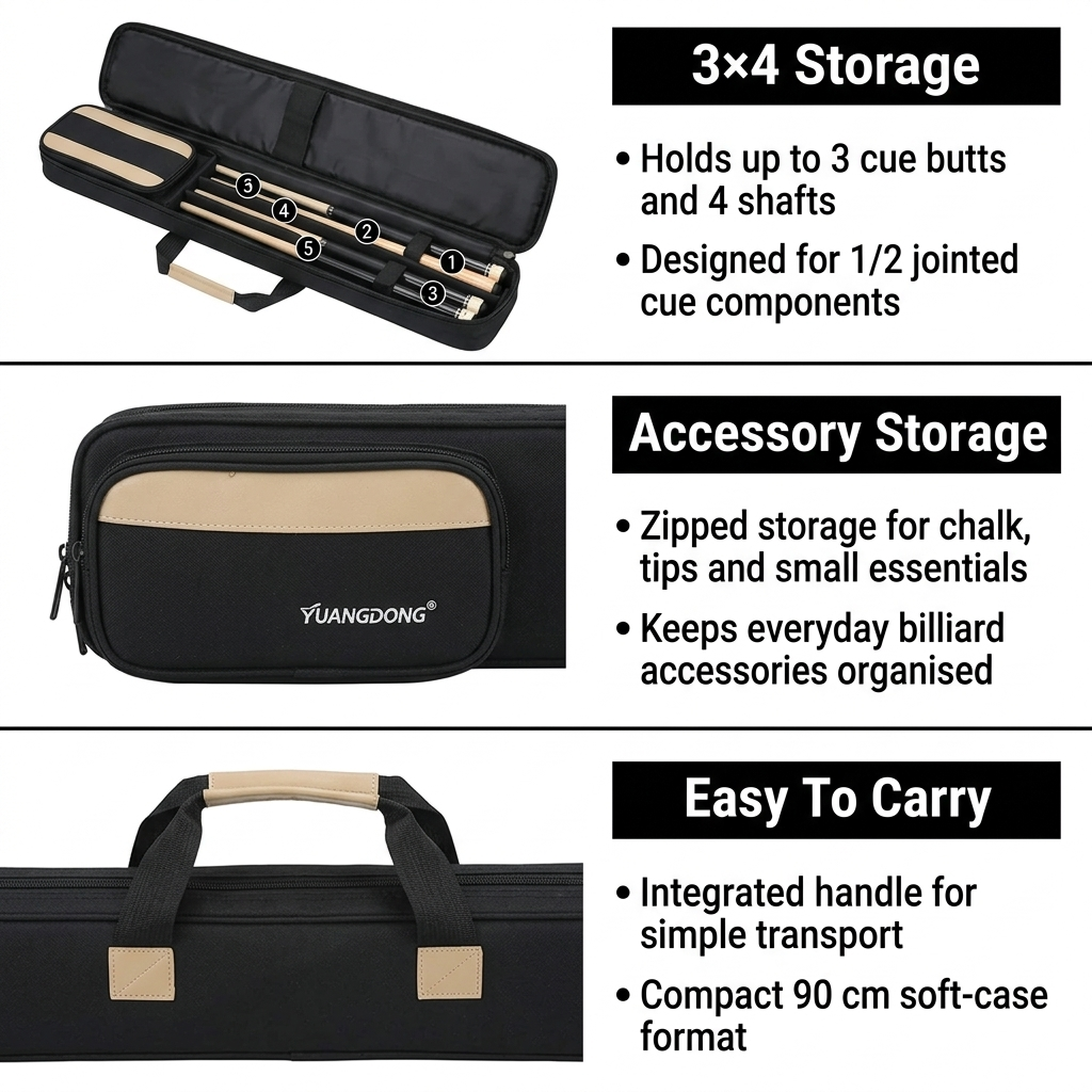 3/4 Soft Cue Case